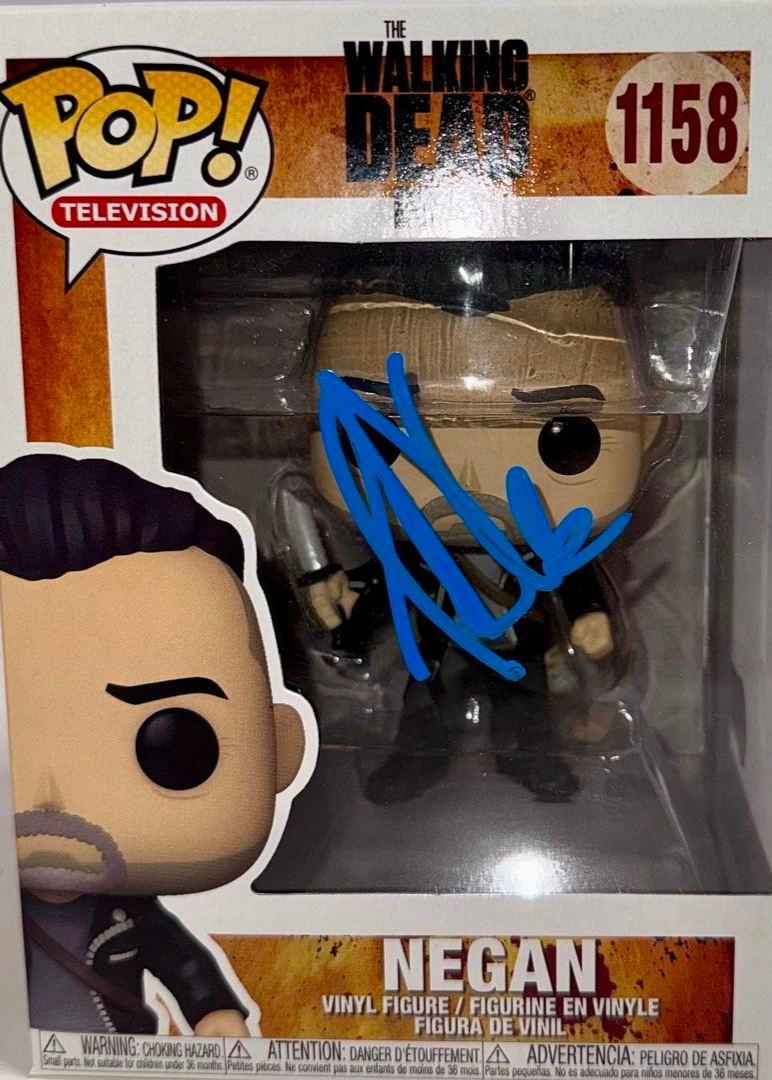 Jeffrey Dean Morgan Signed Funko Pop #1158 "Negan" (Walking Dead) - Beckett COA #03